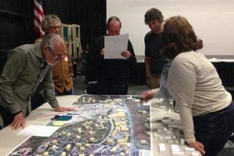 In Wainscott, residents said they hope that a “community identity” can be created along the Montauk Highway commercial strip.