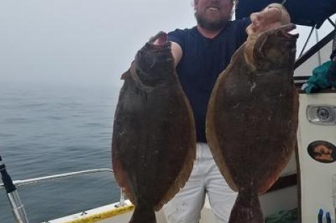 Sam Doughty of Springs caught these nice-looking fluke south of Montauk.