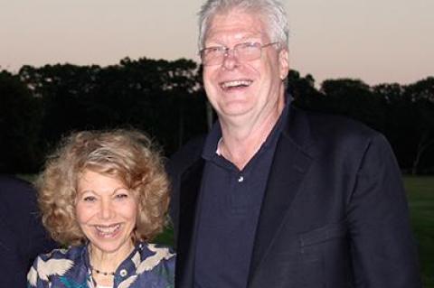 Victoria Bond and Mark Mangini at a Choral Society party last summer.