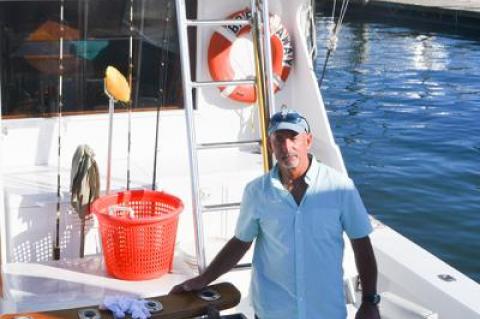 The captain of the Breakaway, Rick Etzel, saved a Manhattan man from drowning Sunday afternoon off Montauk Point. He was aided in the rescue by his mate, Ed Harrison.