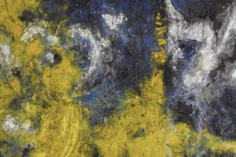 Richard Pousette-Dart’s “Yellow Amorphous,” oil on canvas, 1950 (detail).