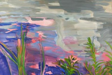 “Pond Edge 1,” by Kamilla Talbot, was painted this year.