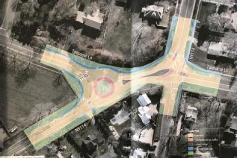 A roundabout at the intersection of Buell and Toilsome Lanes in East Hampton Village could be constructed in spring 2017, a consulting engineer told the village board last Thursday.