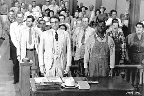 Gregory Peck and Brock Peters in “To Kill a Mockingbird”