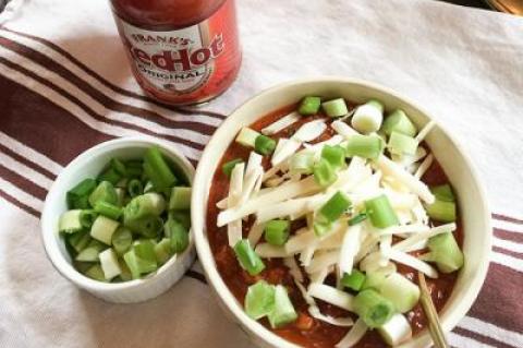 Chili with all the fixings