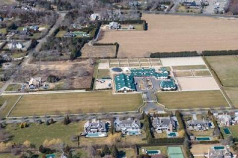 Neighbors are not happy with the size of Campbell Stables in Bridgehampton, but the issue before the Southampton Town Planning Board is whether to legalize a service road and structure with a horse walker already there and whether to allow the owners to add more horses and a temporary tent in the summer.