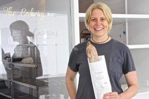 With a few final construction tweaks to be resolved, Carissa Waechter still managed to open her new bakery for the holiday weekend.