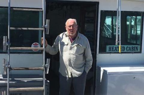 At 81, Capt. Frank Braddick, the organizer of Montauk’s annual Blessing of the Fleet, still runs his 43-foot charter boat, the Hurry-Up, out of the Star Island Yacht Club.