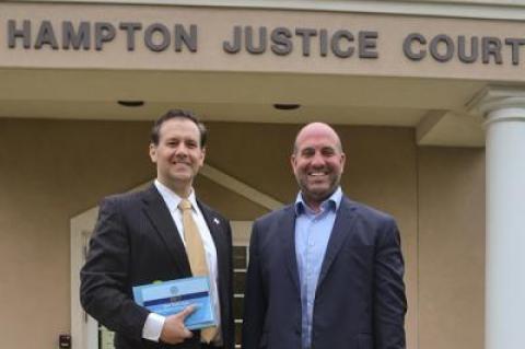 On weekends, Carl Irace and Brian DeSesa will be alternating to ensure that each defendant arraigned in East Hampton Town Justice Court receives experienced legal counsel.