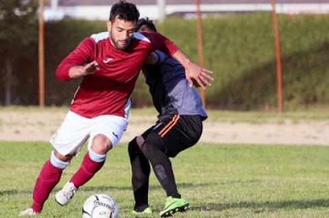 Try as they might, John Romero Jr. and his Maidstone Market teammates c­ould do nothing against Hampton F.C.-Bill Miller on June 14. Bill Miller won the game 4-1.