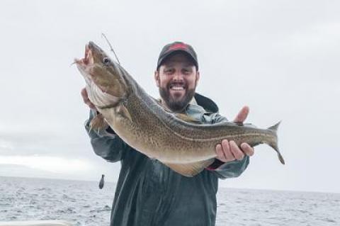 Adam Christopherson of East Hampton landed this 15-pound cod on Saturday.