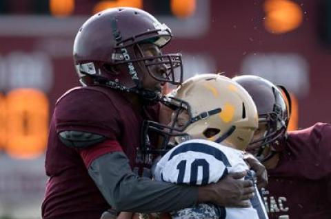 The above photo was taken during East Hampton’s 36-21 upset of Bayport-Blue Point in last fall’s finale.