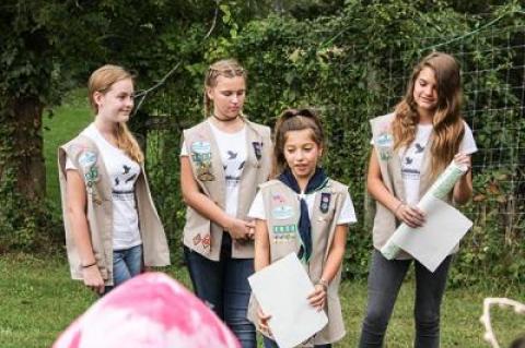 Girl Scout Troop 1971, a.k.a. the Quail Scouts, sponsored a bobwhite quail release at Feisty Acres Farm in Jamesport on Saturday.