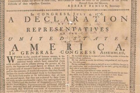 An extremely rare early copy of the Declaration of Independence given to a Continental Army officer from East Hampton in July 1776 will be sold at auction on Saturday.