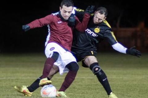 Antonio Padilla, at left, was a thorn in the side of Tortorella Pools and Hampton F.C.-Bill Miller in the 7-on-7 playoffs, scoring a goal in each of Maidstone  Market’s wins.