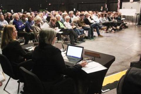 A capacity crowd filled LTV Studios for the East Hampton Town Board and town trustees’ joint hearing on the proposed South Fork Wind Farm.