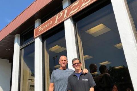 “You don’t have many towns like this,” John Fierro, left, said of East Hampton, where he and his brother, Al, right, have operated Fierro’s for 35 years.