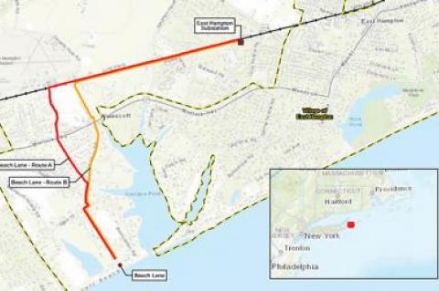 The newly merged company behind the South Fork Wind Farm continues to favor an underground cable route through Wainscott, despite community opposition.