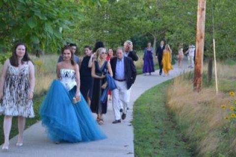 Some of the arrivals at last year's Parrish Art Museum Midsummer Party, a popular benefit scheduled for July 14 this year.