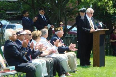 Navy Captain William T. Brown recalled many soldiers lost in battle, including Marine Lance Cpl. Jordan Haerter of Sag Harbor and Army First Lt. Joseph Theinert of Shelter Island