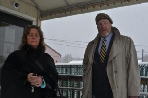 Susan Kinsella, who is accused of allowing teens to drink alcohol at her house in January, and her attorney, Daniel G. Rodgers, spoke with The Star outside of Southampton Town Justice Court on Friday.