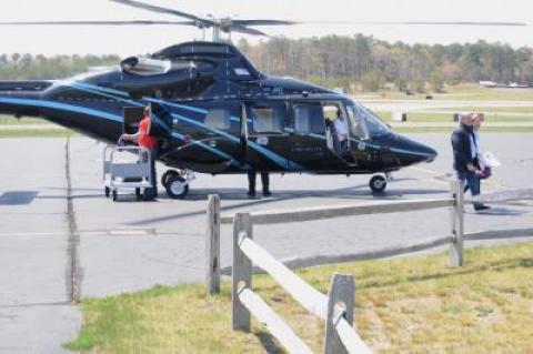 Laws seeking to reduce noise from helicopters and other aircraft flying into and out of East Hampton Airport are set to go into effect on Tuesday.