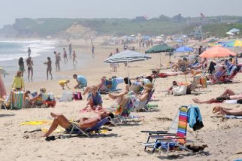 Ditch Plain, the epicenter of the Montauk beach scene