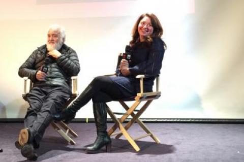 Martin and Liz Garbus taking questions on Saturday night