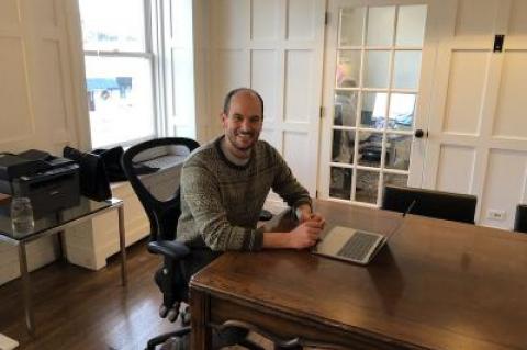 Andrew Strong, OLA's general counsel, will work primarily out of the nonprofit's new office at the corner of Newtown Lane and East Hampton Main Street.