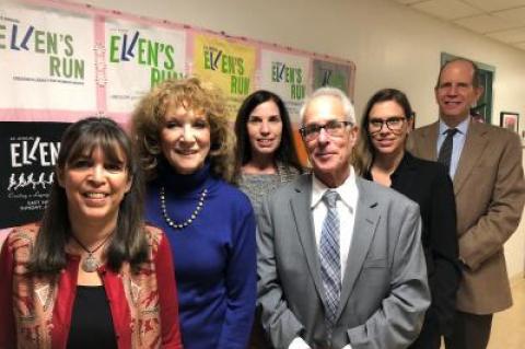 The Ellen Hermanson Foundation met with Stony Brook Southampton officials last week to present hundreds of thousands in grant money to the hospital's Ellen Hermanson Breast Centes, Ellen's Well, and the Phillips Family Cancer Center.