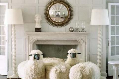 Claude and Francois-Xavier Lalanne’s sheep sculptures “Moutons de Laine,” which were once in Reed and Delphine Krakoff's East Hampton house, will be sold as part of an upcoming auction at Sotheby’s.