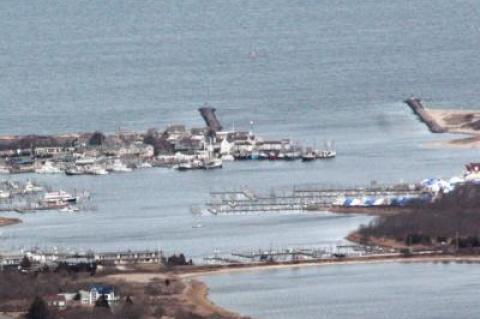 The Army Corps of Engineers has offered a number of options for building up and protecting the beach west of the Lake Montauk inlet.