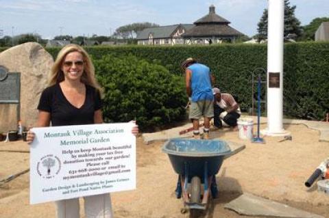 Nancy Keeshan, the president of the Montauk Village Association, is to be one of the hosts of the annual Greenery Scenery cocktail party at the Montauk Lake Club tomorrow from 6 to 9 p.m.