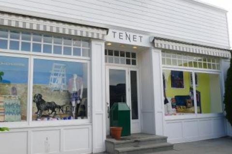 An automatic fire alarm at Tenet on East Hampton's Newtown Lane at about 3:30 a.m. Monday summoned police to the store, where they found the back entrance on Park Place had been forced open.