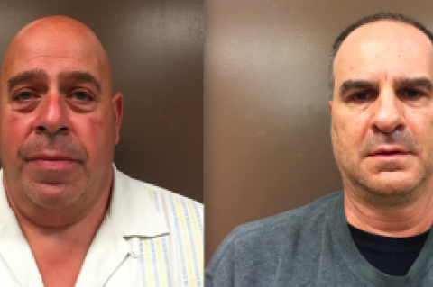 Richard Bivona, left, and John Kalogeras, right, were charged with withholding workers' wages at the Princess Diner in a 35-count indictment