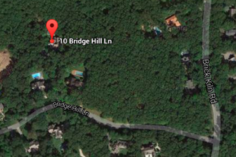 A lightning strike is believed to have started a house fire on Bridge Hill Lane in Bridgehampton Sunday.