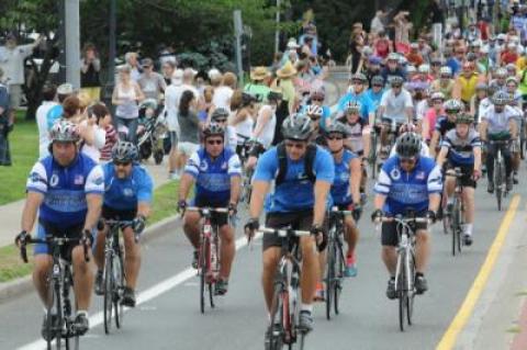 Soldier Ride of the Hamptons starts and ends in Amagansett and draws hundreds of participants each year, many of them military veterans.