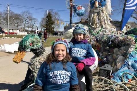 The Eastern Long Island Chapter of the Surfrider Foundation is taking a float made almost entirely of garbage collected on beaches to the Montauk St. Patrick's Day parade.