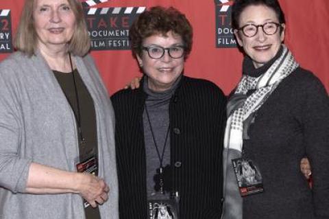 Susan Froemke, Jackie Lofaro, and Terrie Sultan at the Hamptons Take 2 Film Festival