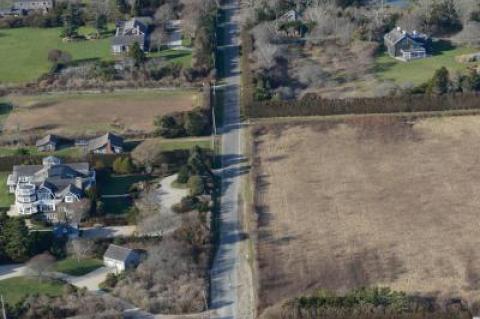 The proposed South Fork Wind Farm's transmission cable would land at the end of Beach Lane in Wainscott.