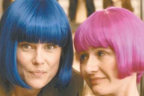 Rachael Taylor and Emily Mortimer star in “Wig Shop,” a short film by Kat Coiro.