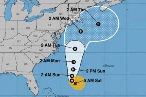 The center of Hurricane Jose is expected to be off Montauk by Wednesday, though its path could change substantially over the coming days.