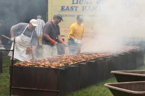 The annual East Hampton Lions Club chicken barbecue is a week earlier this year and has relocated to Amagansett from the Ladies Village Improvement Society fairground.