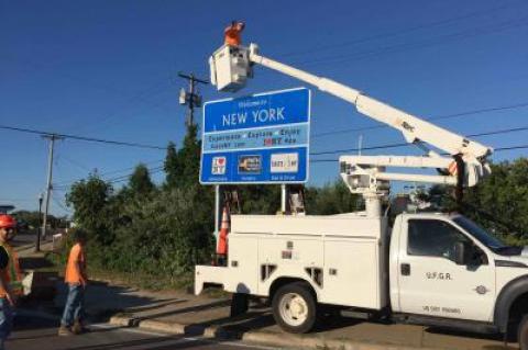 Just before the Fourth of July weekend, state crews erected a sign on West Lake Drive which locals quickly said they wanted taken down.