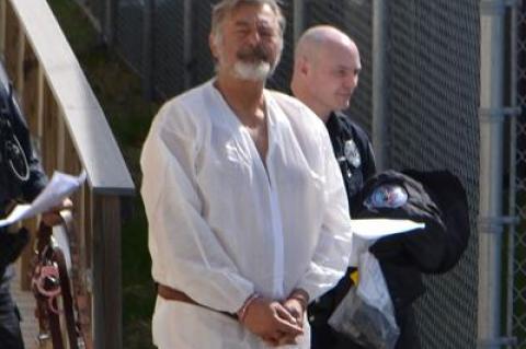 David Osiecki was arraigned on two arson charges in Southampton Town Justice Court on Sunday.