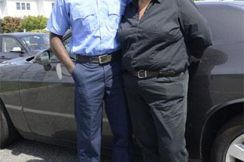 Charlene Peele, right, with her son, Alex, will be without a car soon when one provided by Mortimer Zuckerman’s insurance company is taken away.