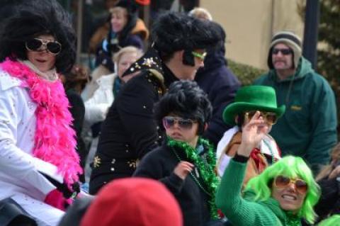 A group of rocking Elvises was among those taking part in the 2013 Montauk Friends of Erin St. Patrick's Day parade.