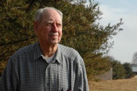 Richard G. Hendrickson, seen here in 2007, had been a volunteer United States Cooperative weather observer since 1930.