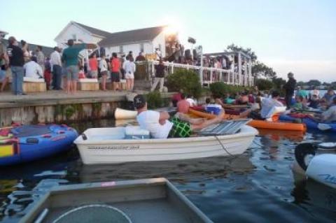 Crowds came by land and by sea to hear Willy Nelson play at the Surf Lodge in June of 2013. The spot will start the summer without a music scene after the New York State Liquor Authority found that it is not categorized as a live music venue under its license classification.