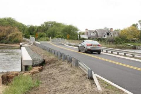 Closed for six months for repairs, the Sagg Bridge has been reopened to vehicular and pedestrian traffic.